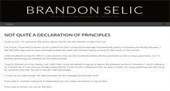 Desktop Screenshot of brandonselic.com